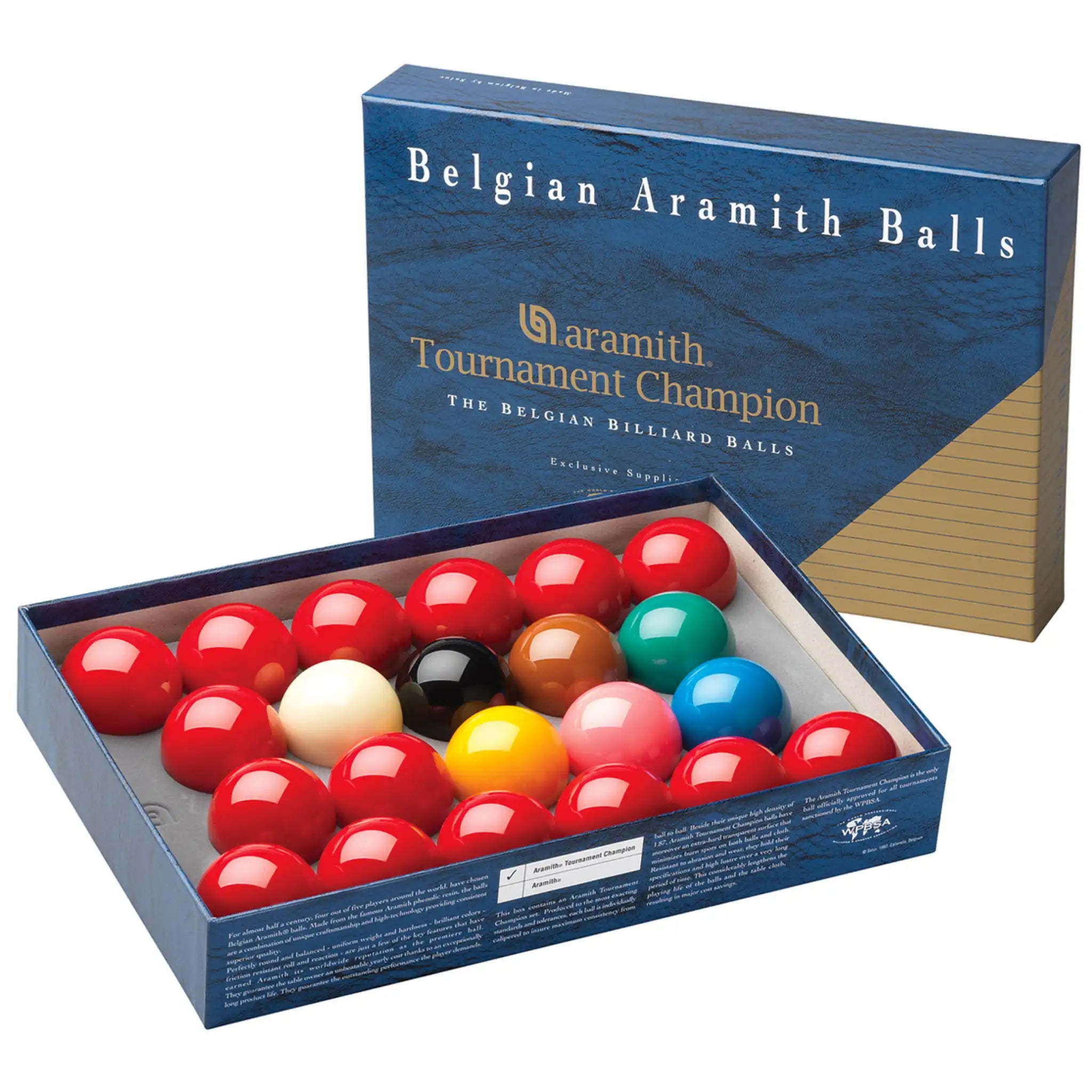 Jogo de Bolas de Bilhar para Snooker Aramith Tournament Champion 52,4mm Jogo de Bolas de Bilhar para Snooker Aramith Tournament Champion 52,4mm